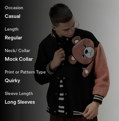 VO Bear Trendy Jacket | Casual Winter Wear