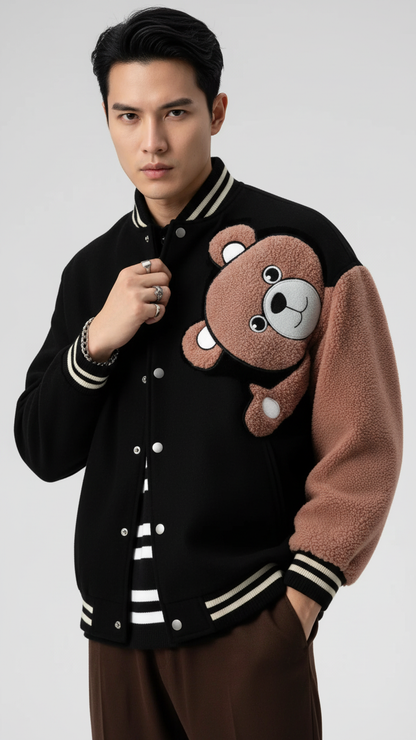 VO Bear Trendy Jacket | Casual Winter Wear