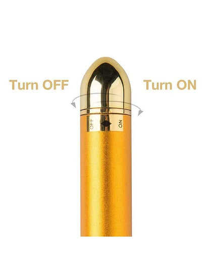 Gold Energy Beauty Bar Electric Vibration Facial Massager Roller