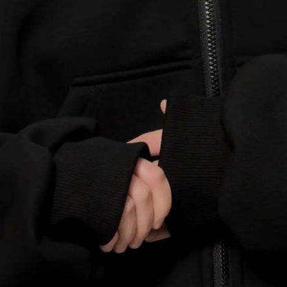 Men's Full Sleeves Zipper Hoodie with Mask